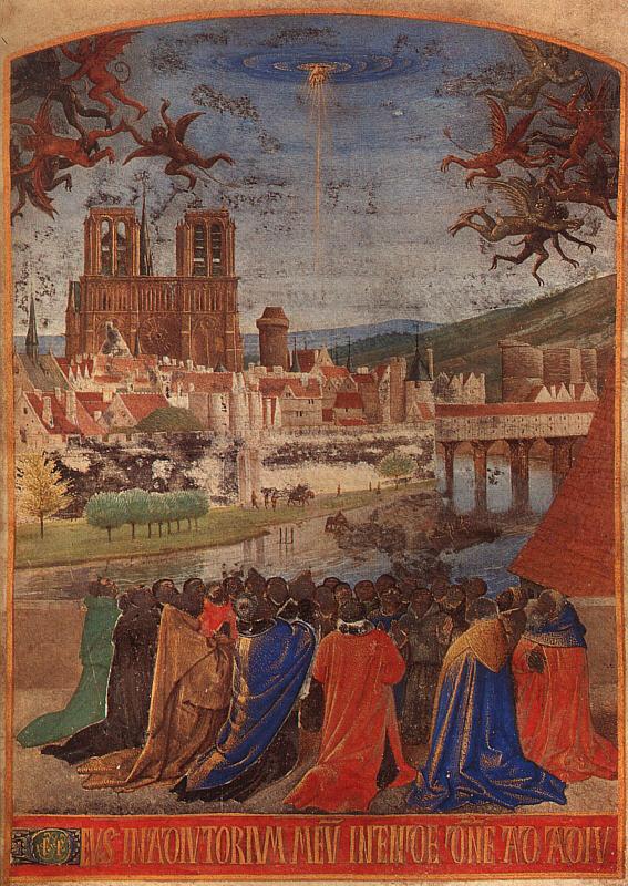 Jean Fouquet Descent of the Holy Ghost upon the Faithful china oil painting image